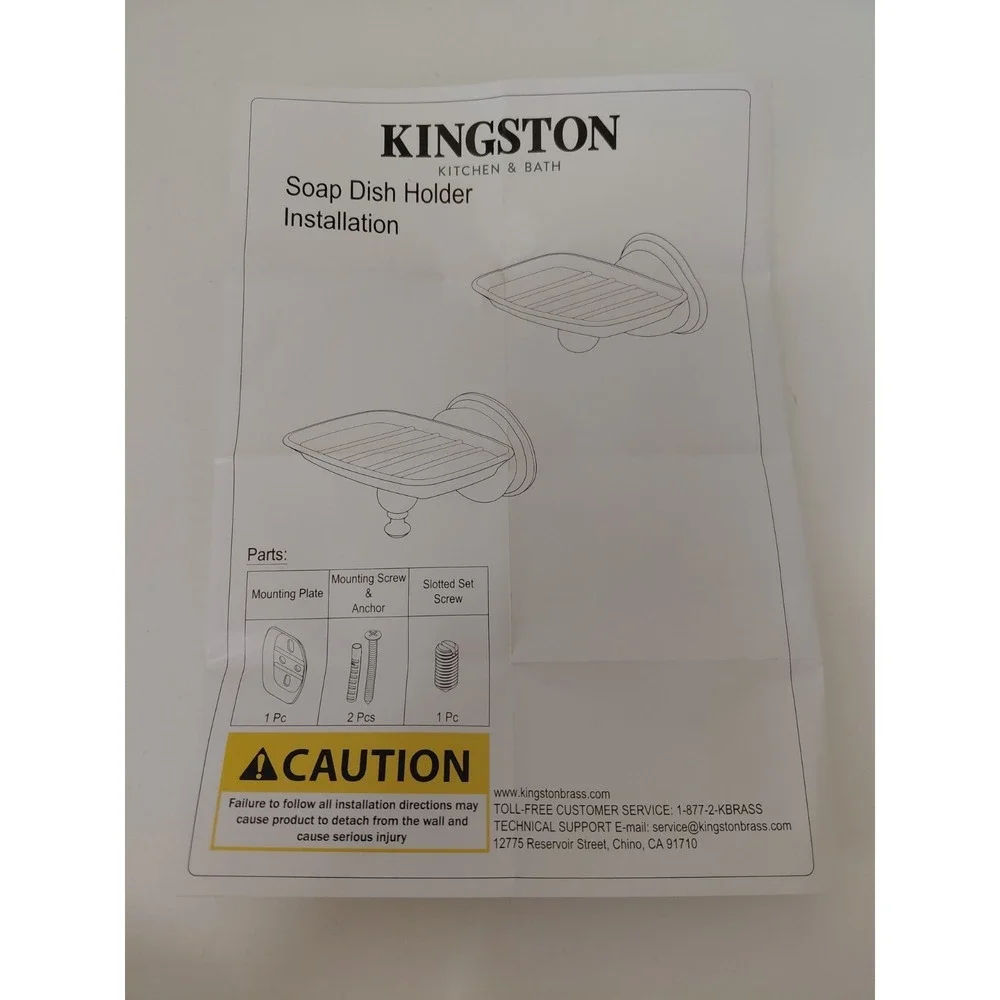 Kingston Brass‎ BA5565SN Vintage Toothbrush Holder 5-1/4-Inch Brushed Nickel NEW